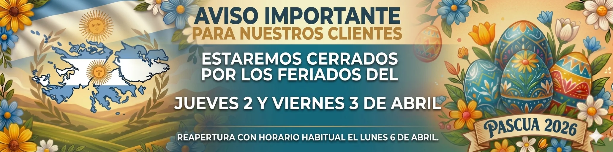 Baner feriado semana santa