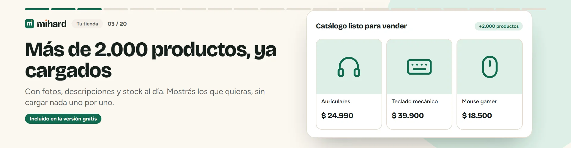 MiHard Productos precargados