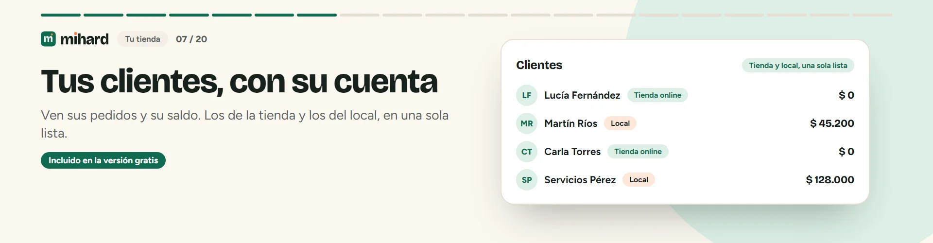 MiHard: tus clientes con cuenta propia y manejo de cuenta corriente