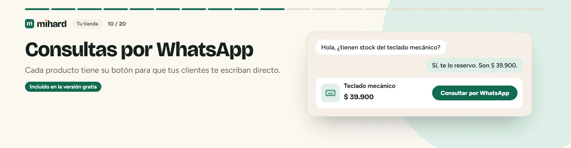 MiHard vende por whatsapp