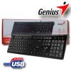 Teclado SlimStar 230 Black USB Genius SS-230BKUSB 