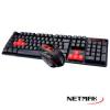 Combo teclado y mouse Inalambrico Netmak NM-ATTAK SDC