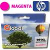Cartucho de tinta comp. HP 951XL CN047AL Magenta 28Mls XL Global INKCARHP951XLM