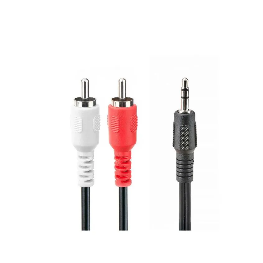 cable de audio miniplug macho a 2 rca machos 3 m Noganet AC-27-3M