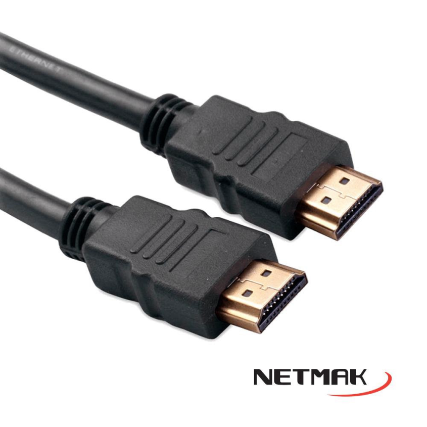 Cable HDMI Netmak V1.4 10 Metros Soporta 3D Bolsa NM-C47-10-OEM