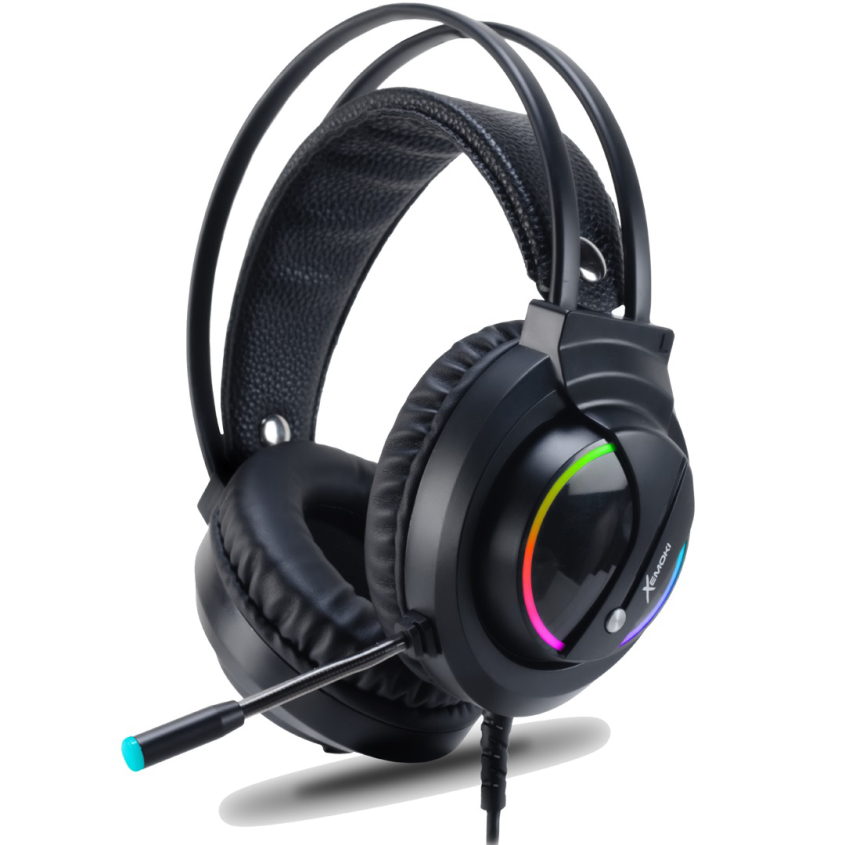 Auriculares Gamer Xemoki Luminoso RGB Mic Flexible PS4+PC+ Adaptador XK-GHX21