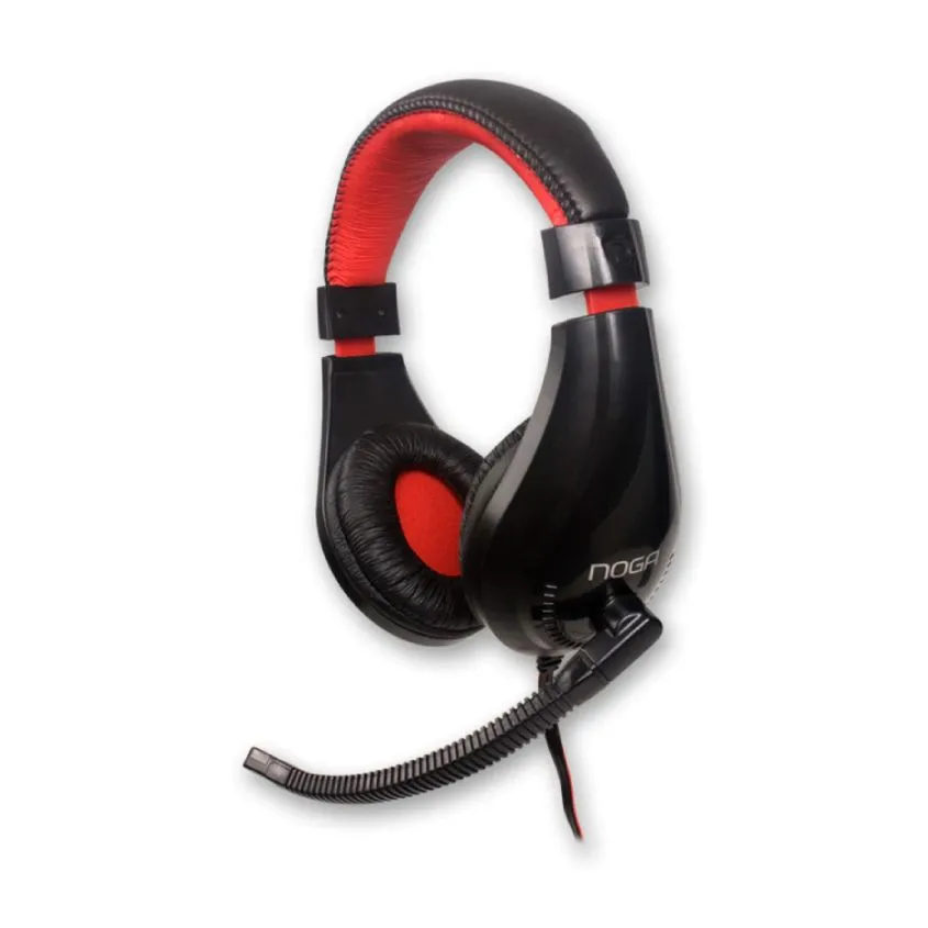 Auricular Gamer C/microfono Negro y Rojo STORMER Noganet NG-8620