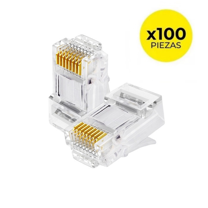 Bolsa de 100 fichas RJ-45 Cat5E NOGANET RJ-45x100-NG