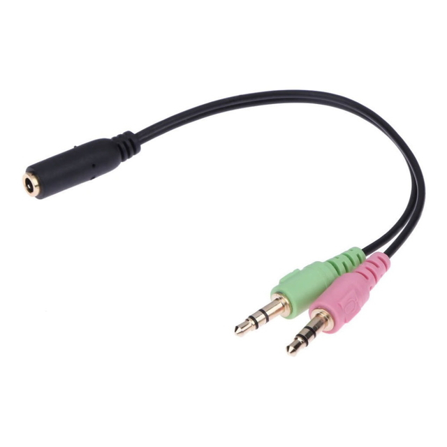 Cable Adaptador Audio 3,5mm (h) a Mic (m)  Noganet AX-3.5A2
