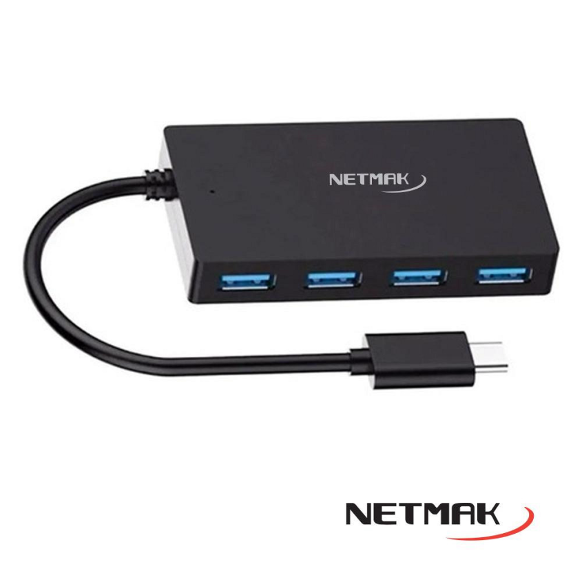 HUB TIPO C a 4 puertos USB 2.0 NM-HUBC