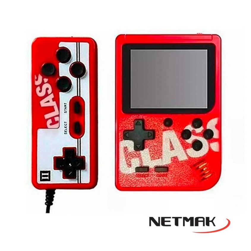 Consola Gamer 8Bit c/500 juegos + joystick Netmak NM-CLASS