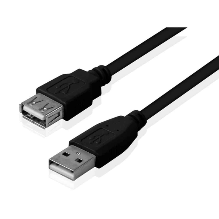 Cable prolongador USB 2.0 A macho - A hembra 2 Mtrs Noganet USB-A-A-TF