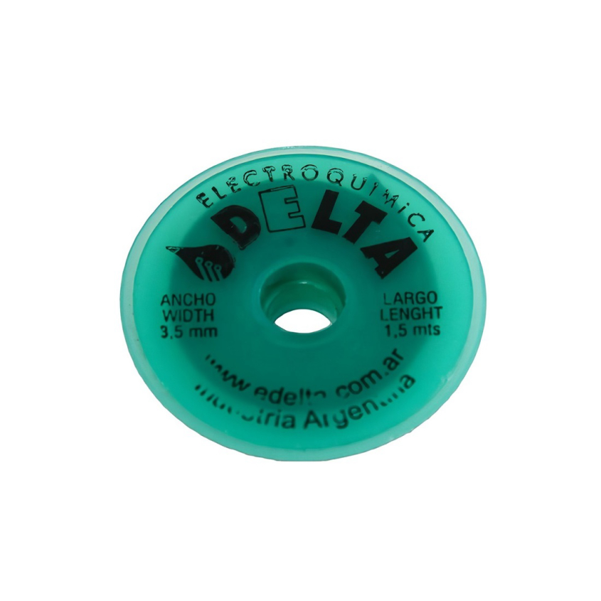 Malla Desoldante de Cobre 3,5mm x 1,5 Metros Delta MALLA3