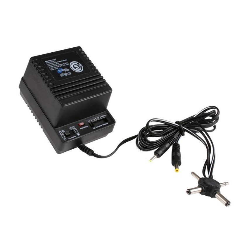 Fuente Multiple voltaje y conectores Universal 500 Ma Noganet NOGA-105N