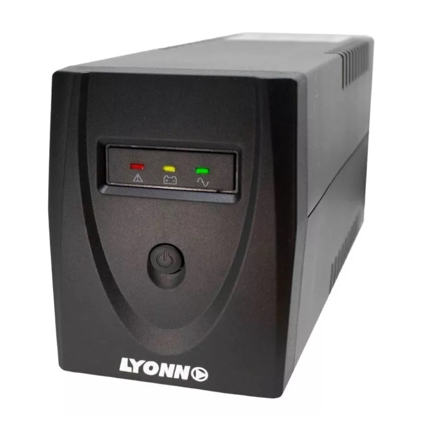 UPS Lyonn CTB-800V 800 VA Con LUZ LED 4 Enchufes 5-15 Min Autonomia UPS004