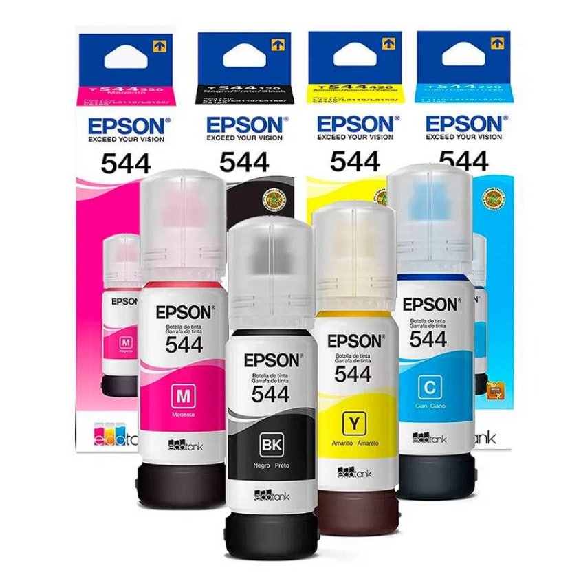 Combo Tinta Epson Negro+Color T544 Multifuncion 65ml c/u COMBO-T544