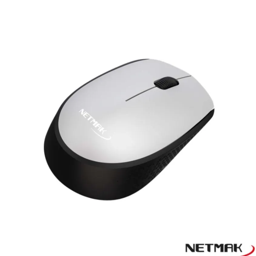 Mouse Inalambrico 2.4Ghz Netmak Gris NM-M680-S