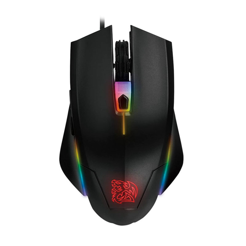 Mouse TT Talon Elit RGB 5000dpi + Mouse Pad Dasher Mini Black MO-TER-WDOTBK-01