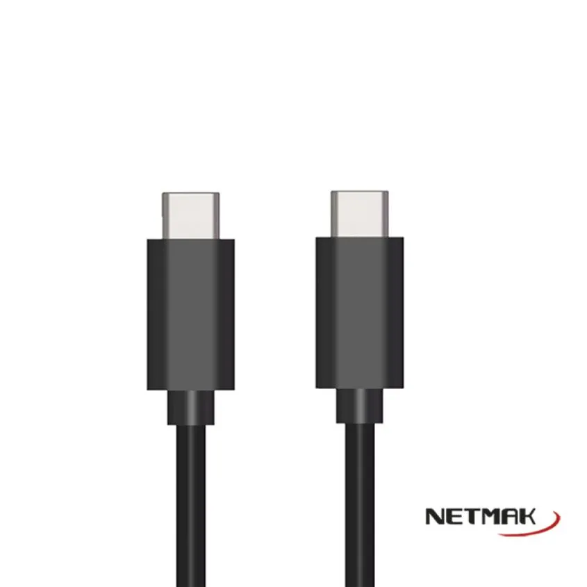 Cable USB-C a USB-C 3A 66W 1 Metro Netmak NM-C57