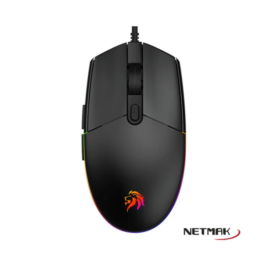Mouse Gamer 6D RGB USB Expert Negro Netmak NM-EXPERT