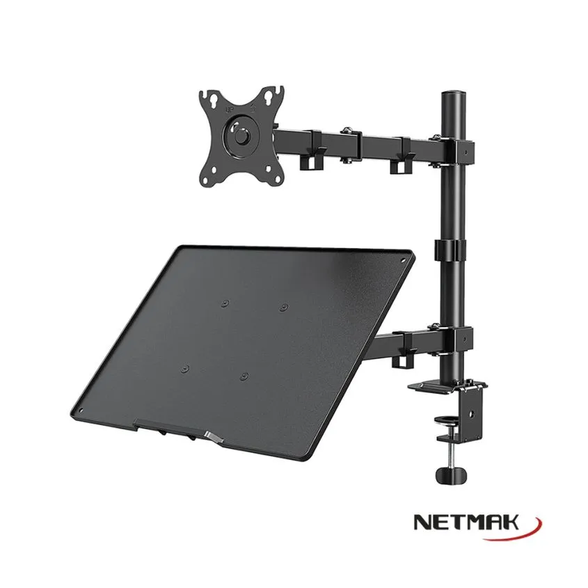 Soporte elevador de Monitor 13-32" y Notebook Netmak NM-ST26