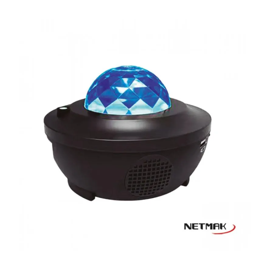 Velador Proyector con Parlante Bluetooth Netmak NM-502