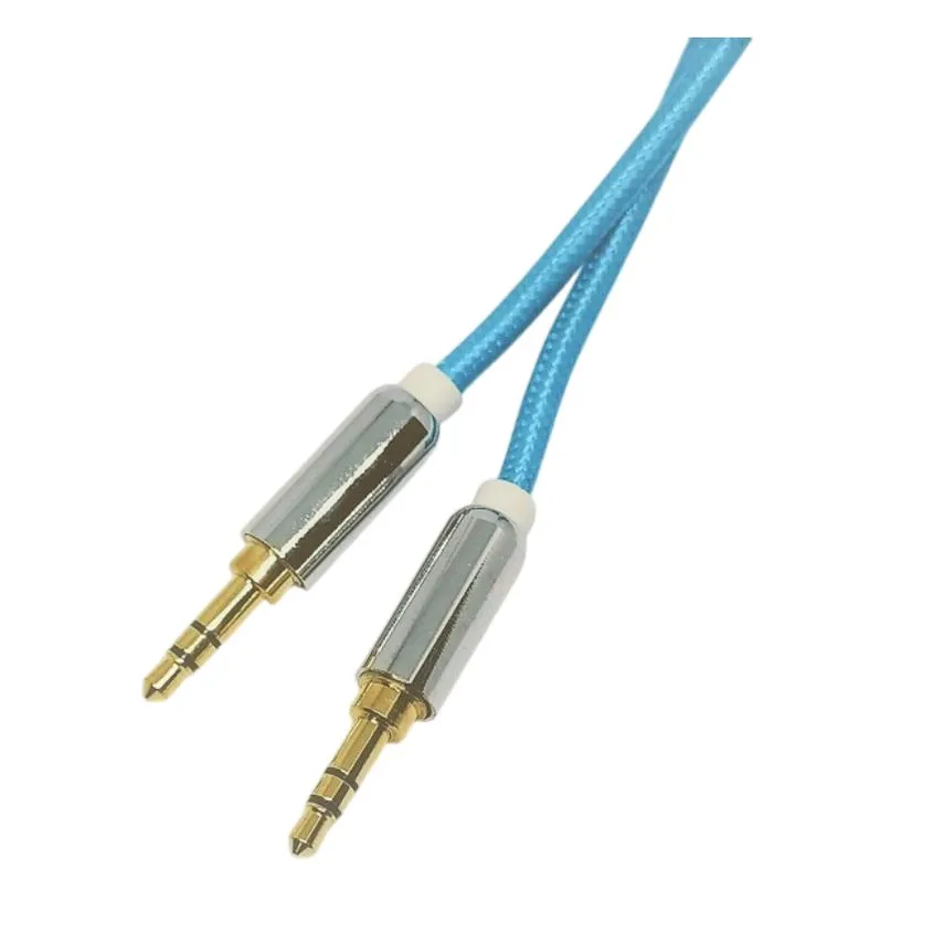 Cable Audio miniplug a miniplug 1 Metro Mallado ficha metalica Intco IC-4150630