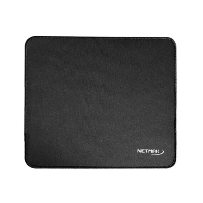 Mouse Pad Liso c/ Laterales Bordados Negro (23x20cm) Netmak NM-PAD1