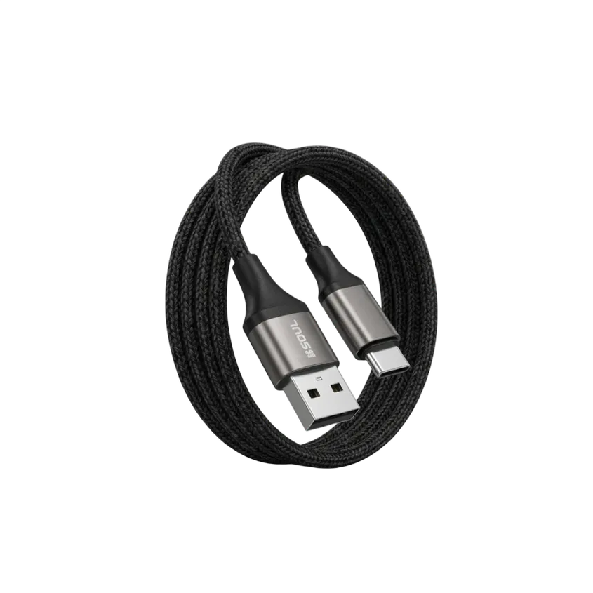 Cable Usb Magnetico 30w Tipo-C Negro 1m Soul USB-M30TNE