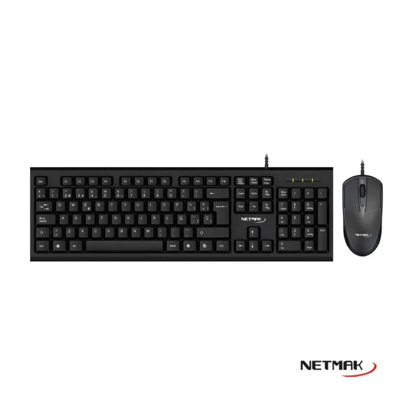Combo Mouse + Teclado USB Netmak NM-KB340