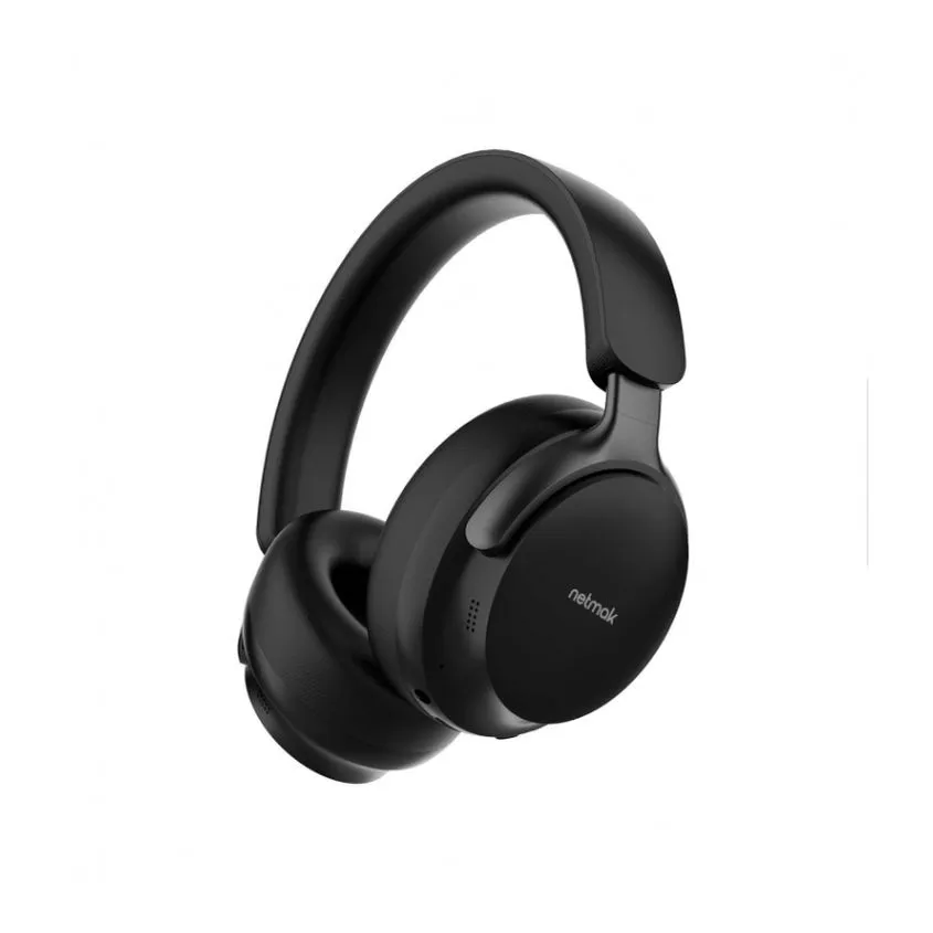 Auricular Negro Bluetooth Vincha con Estuche Netmak Negro NM-ULTRA