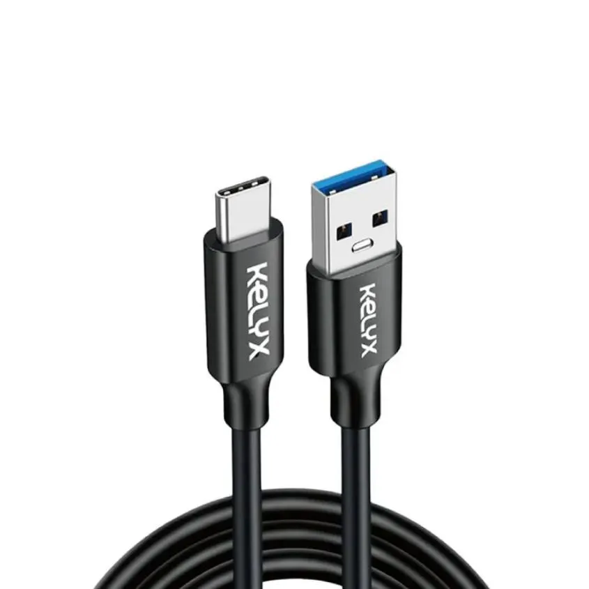 Cable Kelyx USB 3.2 a Tipo C 3A 60W 1mt KL-TYPEC-60W-1M