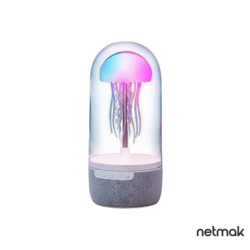 Velador Parlante Bluetooth con Luces Netmak NM-MEDUZA