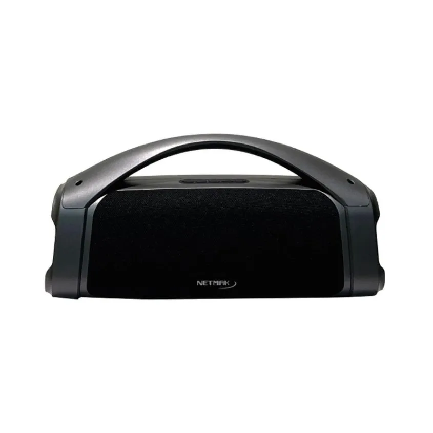 Parlante 3"x2  BT/FM/USB/AUX 10W- Bateria 1500Mah RGB 35cm Netmak NM-BUMBOX