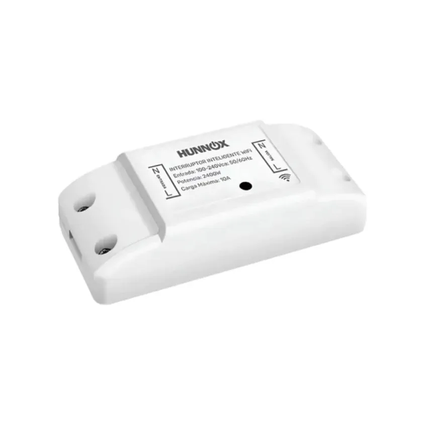 Interruptor Inteligente Hunnox Wi-Fi 220V 10A 2400w DM-BR1WF