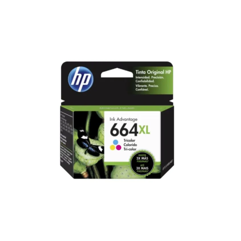 Cartucho de Tinta HP 664XL Original Color F6V30AL INKCHP664XLC-O