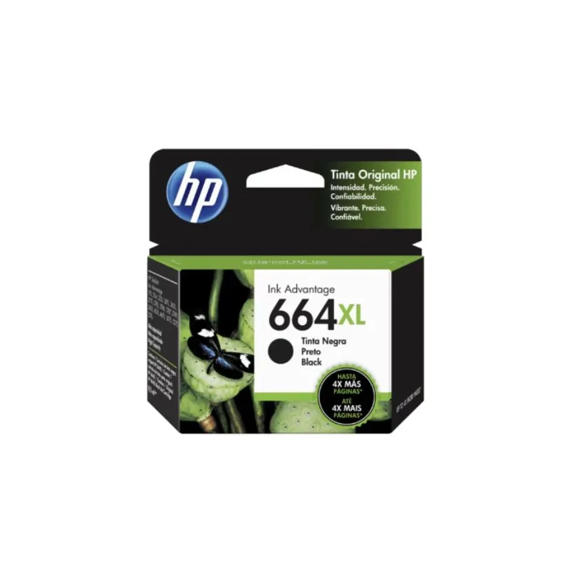 Cartucho de Tinta HP 664XL Original Negro F6V31AL INKCHP664XLK-O