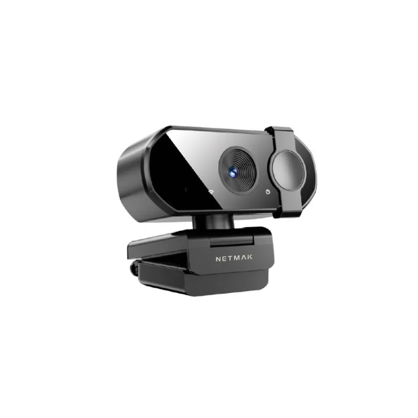 Web Cam 1080p c/ Cubre Lente Webcam Netmak NM-WEB05