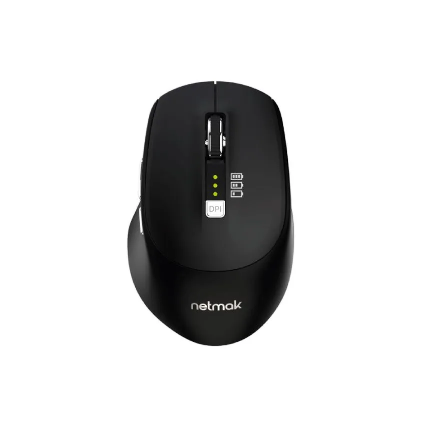 Mouse Inalambrico Recargable c/ Indicador de Carga Netmak NM-M679