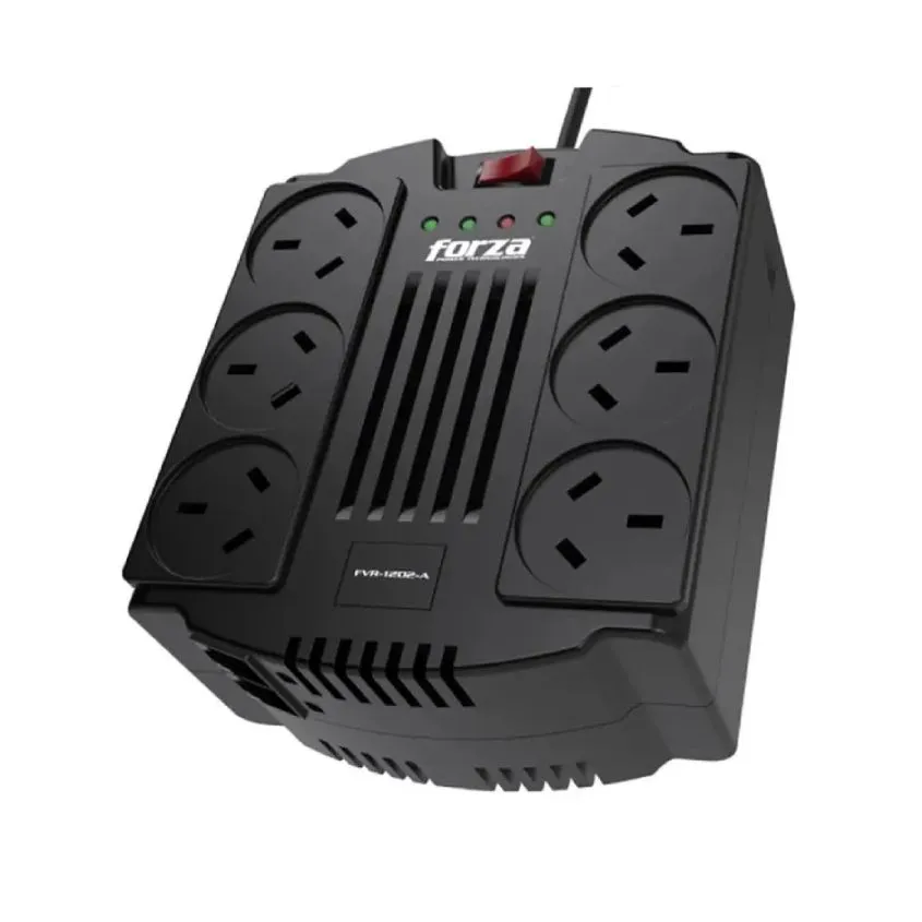 Estabilizador de Tension Automatico FVR Forza 1200VA FVR-1202A