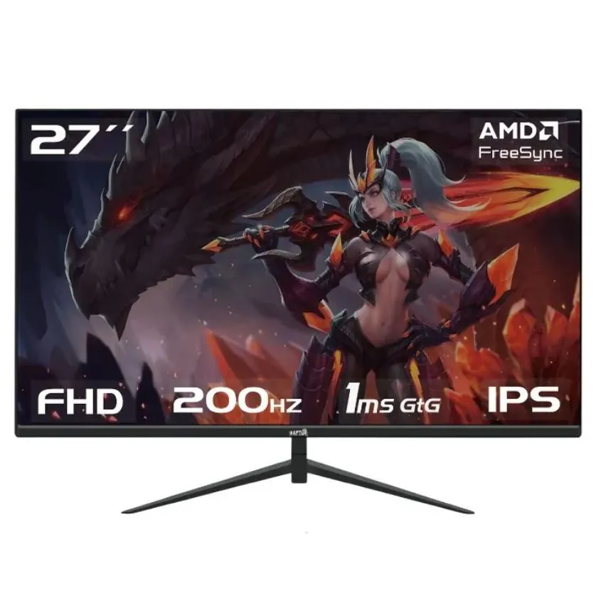 Monitor Gamer Raptor HAWK Eye 27" FHD 200Hz 1ms IPS Sin Bordes MON132
