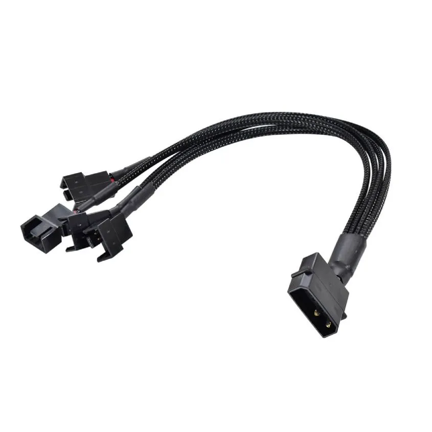 Cable De Alimentacion Molex 12v a 4 Coolers De 4 Pines Nisuta NSAD4CM