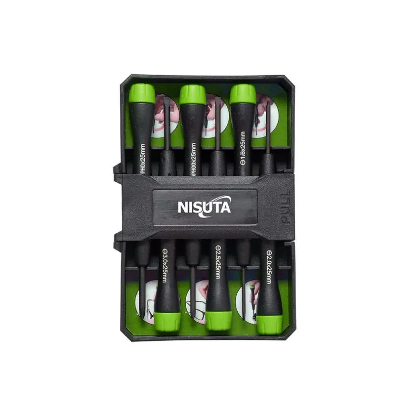 Kit de destornilladores de precision de 6 unidades Nisuta NSKDP6