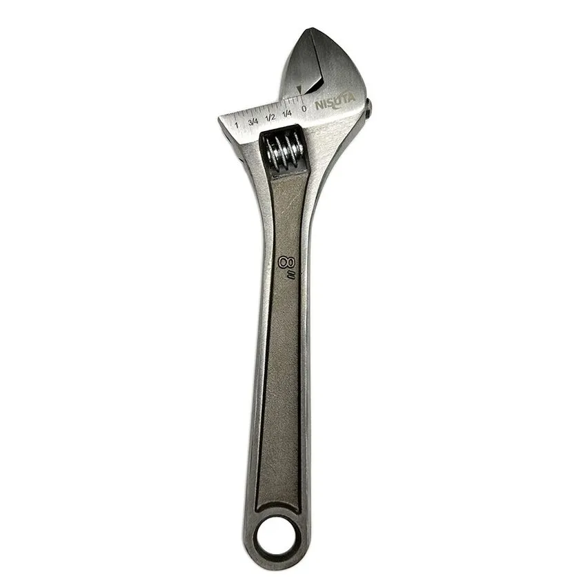 Llave francesa de 8" Acero al Carbono Nisuta NSLF8