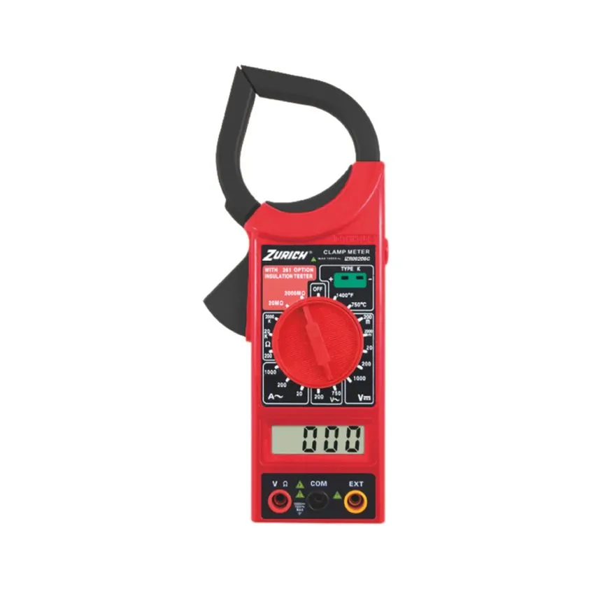 Pinza Amperometrica Digital c/ Temperatura Zurich IZR00266C