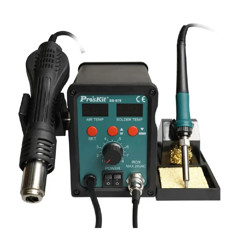 Estacion de Soldadura 2 en 1 Apagado Automatico Proskit SS-979B