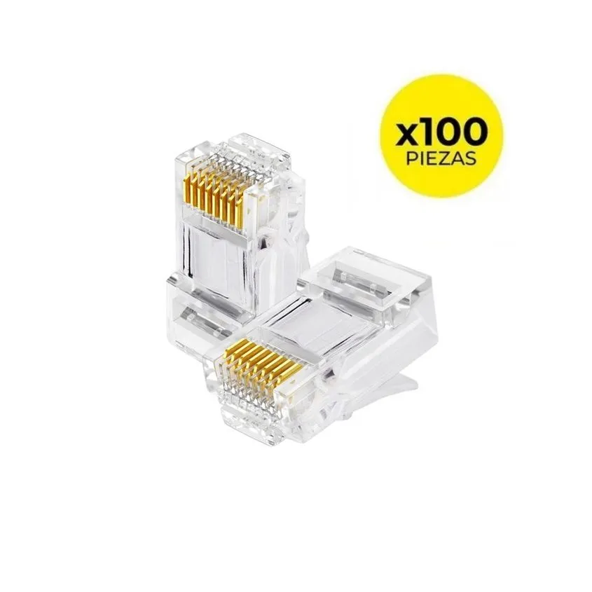 Bolsa de Fichas RJ-45 100 Unid. Cat. 5e Zurich FTEPA188-100