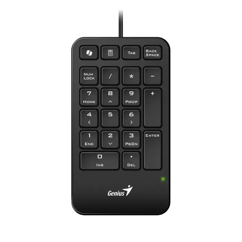 Teclado Numerico Genius Usb Plug and Play Negro NUMPAD125