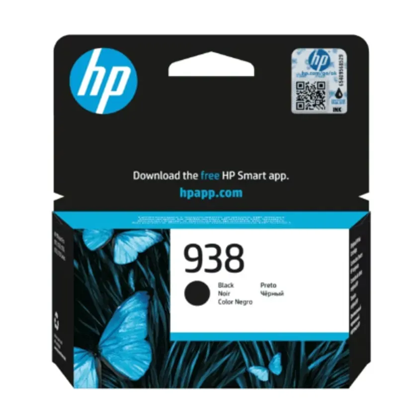 HP 938 Black Ink Cartridge 4S6X8PL 1-0417685