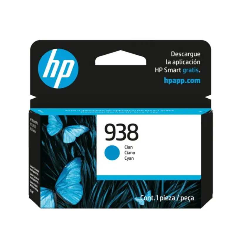 HP 938 Cyan Ink Cartridge 4S6X5PL 1-0417704